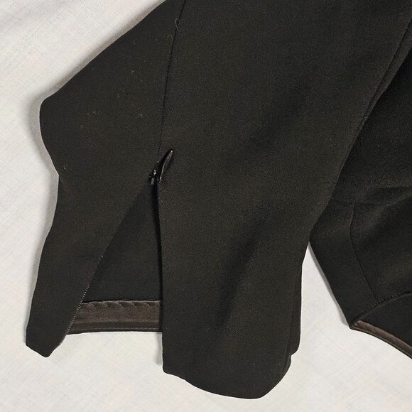 Lafayette 148 Caddie Finesse Crepe Blouse Black Top Blouse Women Size 10 - Picture 11 of 15